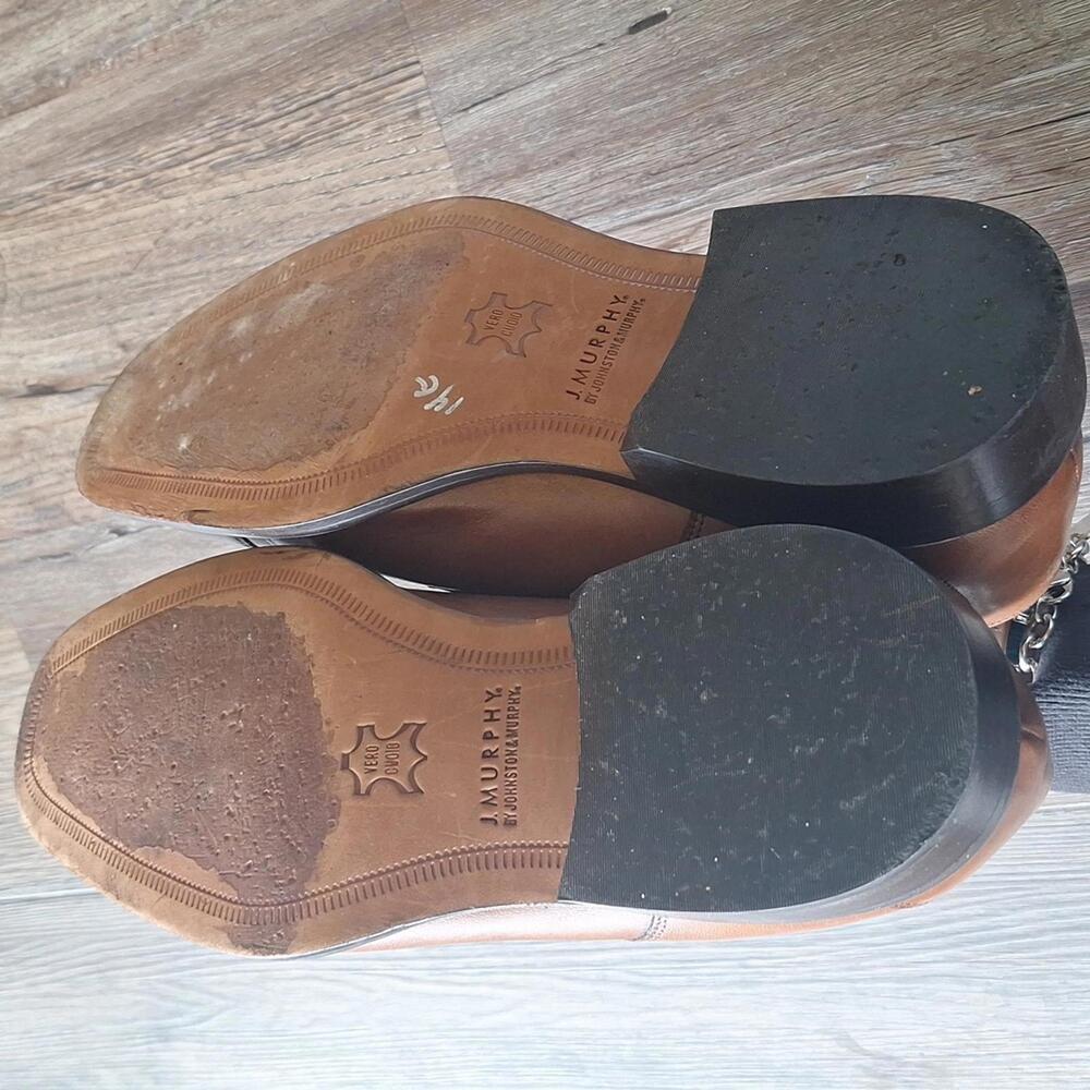 Johnston And Murphy Brown Dress Shoe Size 10.5 - Picture 5 of 6